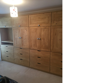 Fitted bedroom furniture